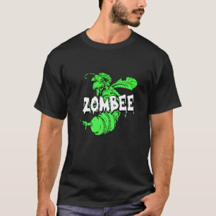 Zombee Halloween kostuum Cool Bee Zombie Pun Beek T-shirt
