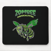 Zombee Havocalypse Soky Funny Halloween Bee W_hock Muismat (Voorkant)