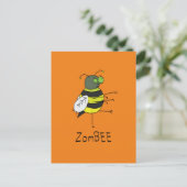 ZomBEE Zombie Bee Funny Briefkaart (Staand voorkant)