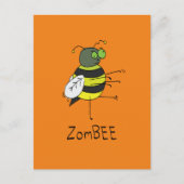 ZomBEE Zombie Bee Funny Briefkaart (Voorkant)
