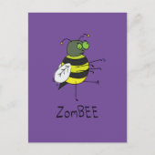 ZomBEE Zombie Bee Funny Briefkaart (Voorkant)