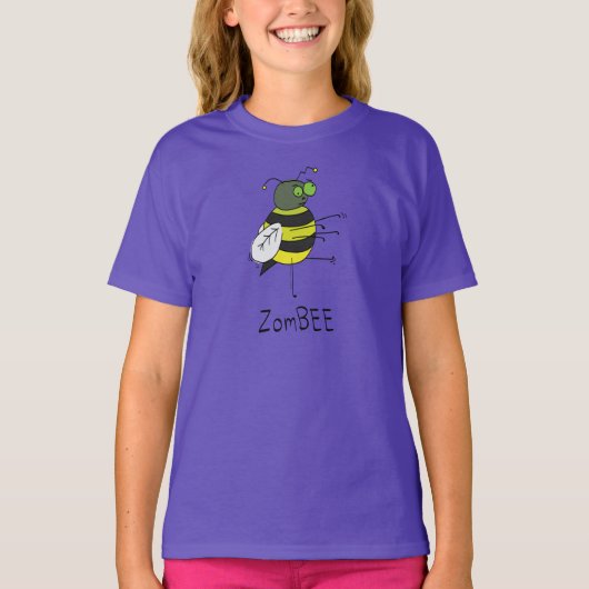 ZomBEE Zombie Bee Girl's Kind T-shirt (Voorkant)
