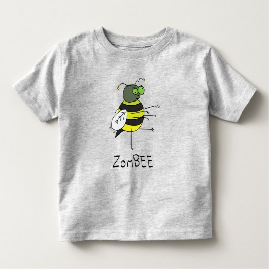 ZomBEE Zombie Bee Toddler's Kind T-shirt (Voorkant)