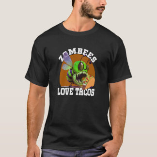 Zombees Love Tacos Zombee Zombie Bee T-shirt