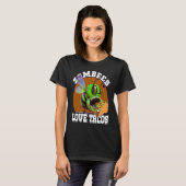 Zombees Love Tacos Zombee Zombie Bee T-shirt (Voorkant volledig)
