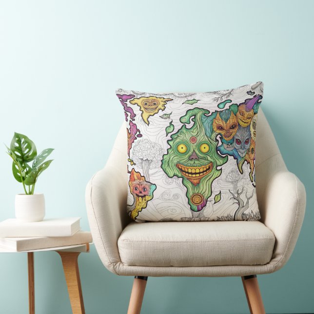 Zombi Halloween op het World Mao Sierkussen (Stoel)