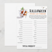 Zombi Pumpkin Halloween Voltooi mijn woordspelletj (Voorkant / Achterkant)