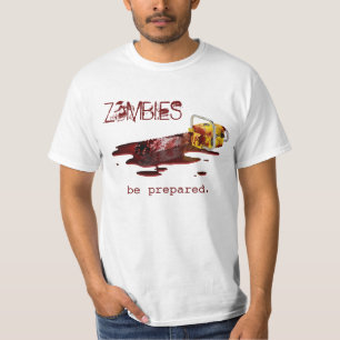 ZOMBIA . . . worden voorbereid. -wit T-shirt