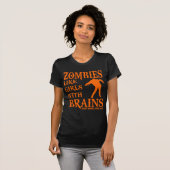 ZOMBIA ZOALS MEISJES MET ORANJE LOGO SHIRT (Voorkant volledig)
