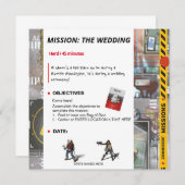 Zombicide Mission Wedding Invitation (Voorkant / Achterkant)