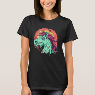 Zombicorn Zombie Unicorn Undode Scary Halloween T-shirt