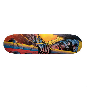 Zombie aan je deur persoonlijk skateboard
