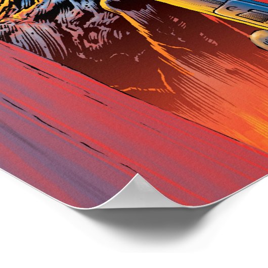 Zombie aan je deur poster (Hoek)