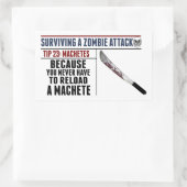 ZOMBIE-AANVAL 23-sticker Rechthoekige Sticker (Tas)