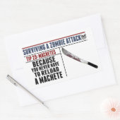 ZOMBIE-AANVAL 23-sticker Rechthoekige Sticker (Envelop)