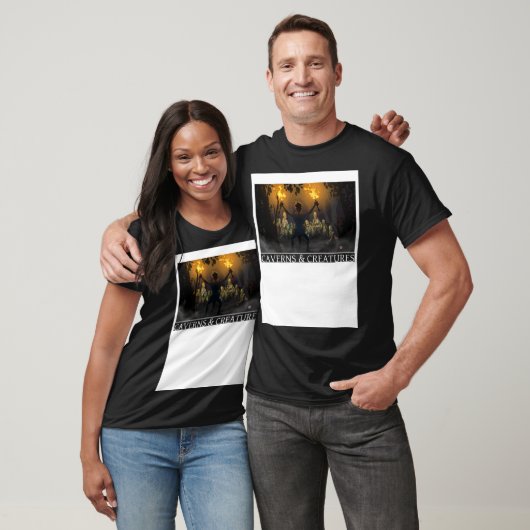 Zombie Aanval Grotten & Wezens T-shirt (Unisex)