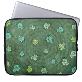 Zombie aanval terug naar school moderne patroon laptop sleeve