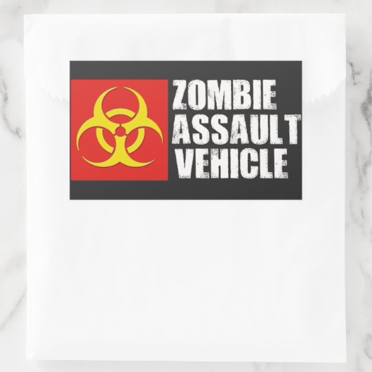 Zombie Aanval Voertuig Sticker (Tas)
