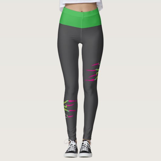 Zombie aanval! Zombie geript Leggings (Voorkant)