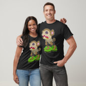 Zombie aap Halloween T-shirt (Unisex)