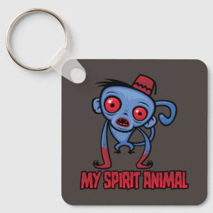Zombie Aap Is Mijn Geestdier Sleutelhanger