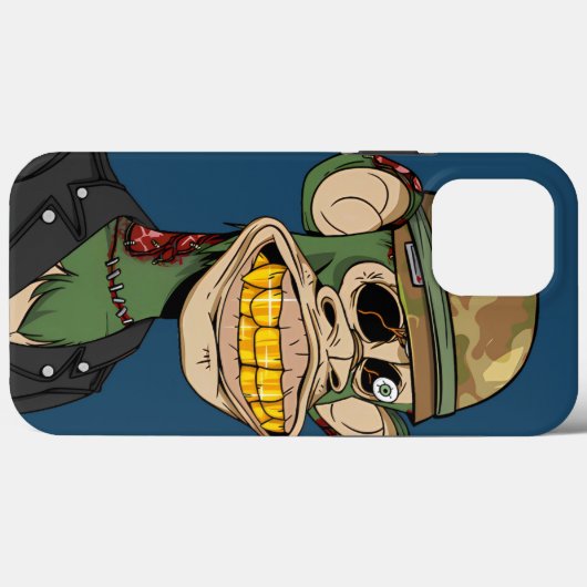 Zombie aap soldaat iPhone/iPad case (Achterkant (horizontaal))