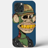 Zombie aap soldaat iPhone/iPad case (Achterkant)