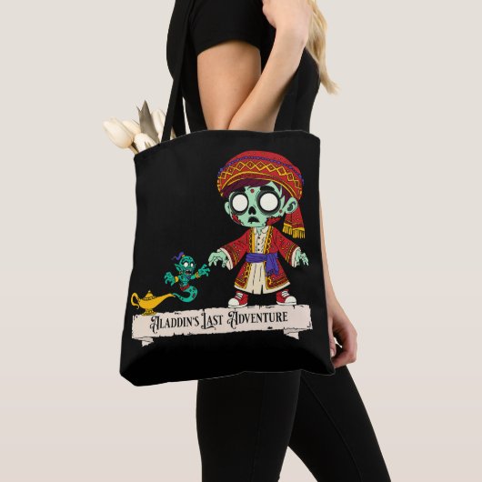 Zombie Aladdin & Zombie Genie Tote Bag (Dichtbij)