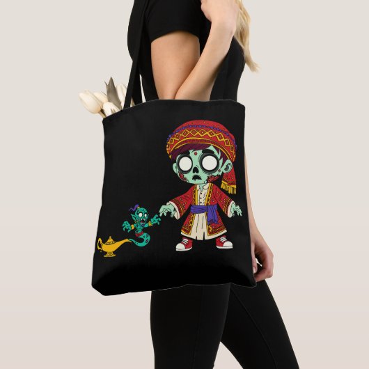 Zombie Aladdin & Zombie Genie Tote Bag (Dichtbij)