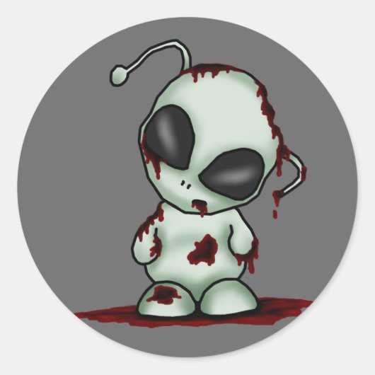 Zombie Alien Sticker (Voorkant)