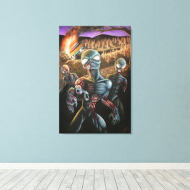 Zombie Aliens Canvas Afdruk