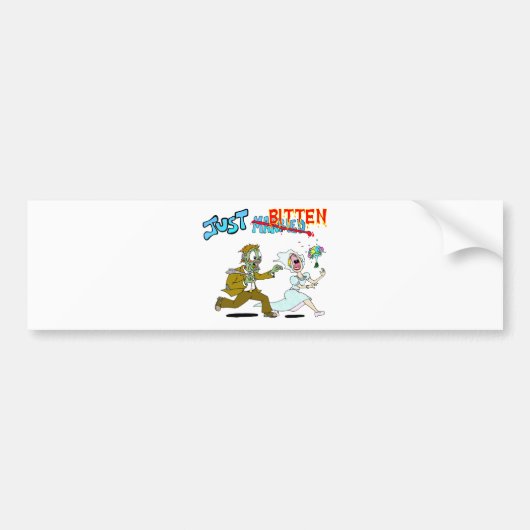 Zombie alleen getrouwd bumpersticker (Voorkant)