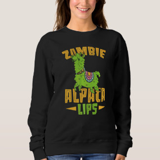 Zombie Alpacalips Lama Alpaca Fluisteraar Trui