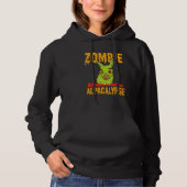 Zombie Alpacalypse Zombie Llama Alpaca Hoodie (Voorkant)