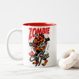 Zombie Als Koffie Tweekleurige Koffiemok