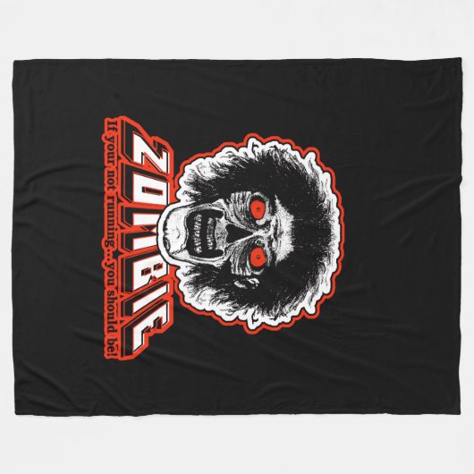 ZOMBIE - als u niet draait, moet u Fleece Deken (Voorkant (Horizontaal))