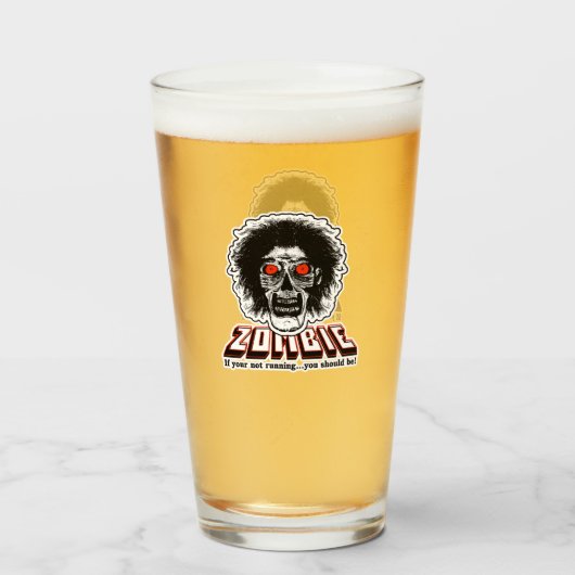 ZOMBIE Als u niet draait, moet u Glas (Voorkant gevuld)