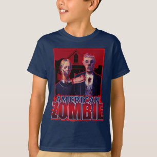 Zombie American Gothic T-shirt