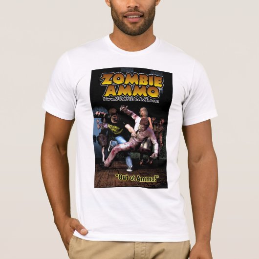 Zombie Ammo™ "Uit Ammo!" T-shirt (Voorkant)
