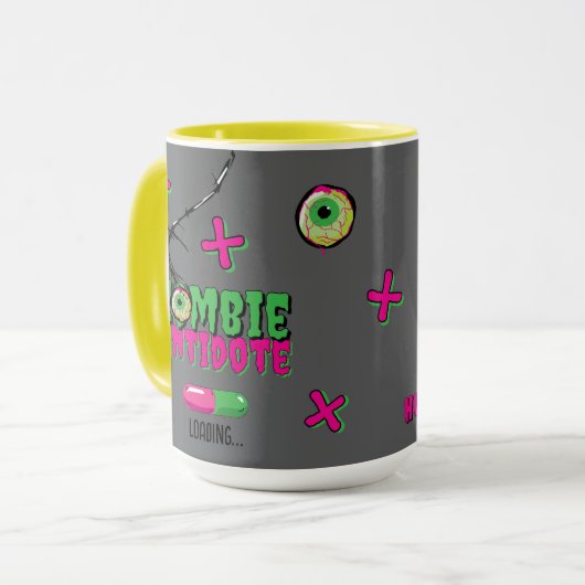 Zombie antidotum laden.. grappig mok (Voorkant links)