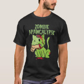 Zombie Apawcalypse Cute Kitten Zombie Zombie Cat T-shirt (Voorkant)