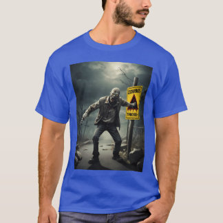 Zombie Apocalyps Bord Horrorfilm Stijl T-shirt