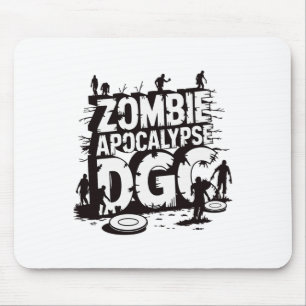 Zombie Apocalyps Dgc Grappige Disc Golf Zombie Lie Muismat