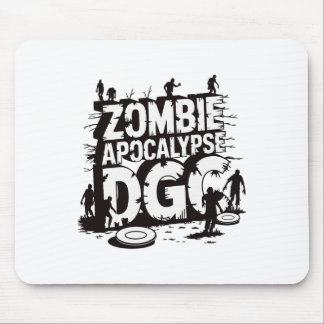Zombie Apocalyps Dgc Grappige Disc Golf Zombie Lie Muismat