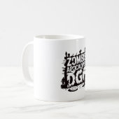 Zombie Apocalyps Dgc Grappige Discgolf Zombie Lief Koffiemok (Voorkant links)