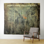 Zombie Apocalyps Feest Foto Achtergrond Muur Decor Wandkleed (In Situ (horizontaal))