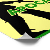 Zombie Apocalyps Grasmaaien Grappige Poster Bord (Hoek)