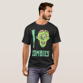 Zombie Apocalyps Ik Hart Zombies T-shirt (Voorkant volledig)