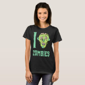 Zombie Apocalyps  Ik Hart Zombies T-shirt (Voorkant volledig)