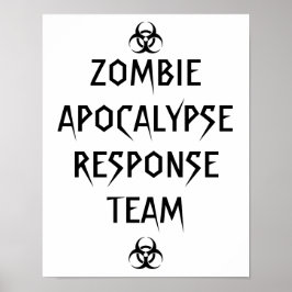 zombie apocalyps response team poster